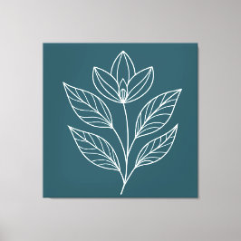 Minimalistische botanische muurkunst canvas afdruk