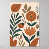 Minimalistische botanische muurkunst | poster (Voorkant)