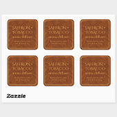 Minimalistische botanische rietdiffuser-labelsjabl vierkante sticker (Vel)