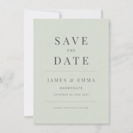 Minimalistische Botanische Save the Date Bleek Sal