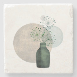 Minimalistische Botanische Scandinavische Huisdeco Stenen Onderzetter