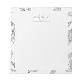 Minimalistische Botanische Schets | Op Maat Gemaak Notitieblok