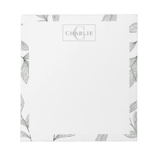Minimalistische Botanische Schets | Op Maat Gemaak Notitieblok