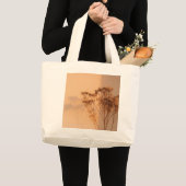 Minimalistische botanische silhouet Canvas tas (Voorkant (product))