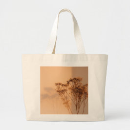 Minimalistische botanische silhouet Canvas tas