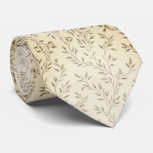 Minimalistische botanische takken stropdas (Opgerold)
