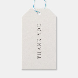 Minimalistische Botanische Trouw | Warm Wit Cadeaulabel