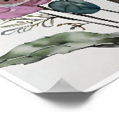 Minimalistische Bouquet van Bloemen Poster (Hoek)