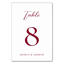 Minimalistische Bourgondië rood & wit eenvoudige b Kaart