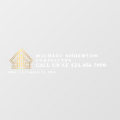 Minimalistische bouwconstructie voor woningen Auto Raamsticker (Vel)