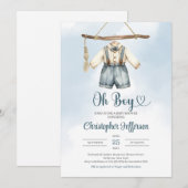 Minimalistische Boy Formal Outfit Kleding Baby sho Kaart (Voorkant / Achterkant)