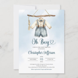 Minimalistische Boy Formal Outfit Kleding Baby sho Kaart