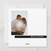 Minimalistische Boyfriend Christmas Kaart (Achterkant)