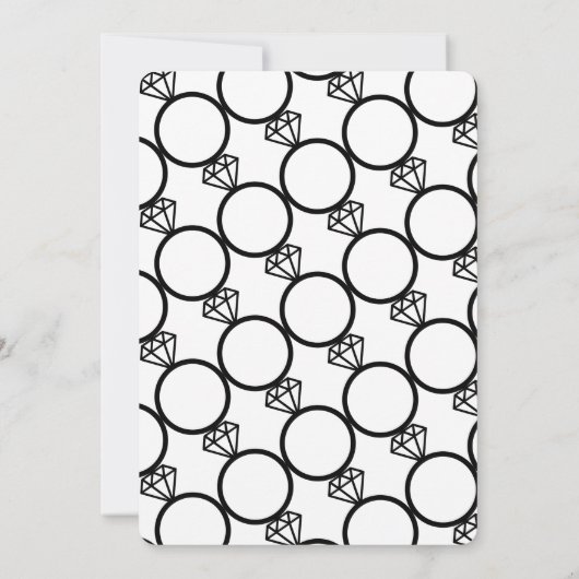 Minimalistische Bridal Information Kaart (Achterkant)