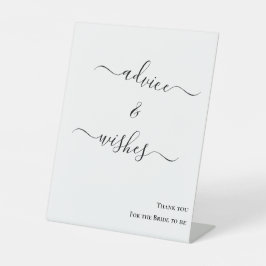 Minimalistische 'Bride to Be' tafel sign Reclamebord Met Voetstuk