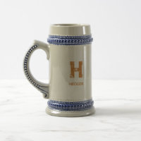 MINIMALISTISCHE BRONZEN ENKEL LETTER MONOGRAM NAAM