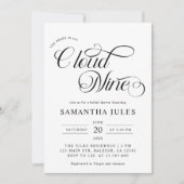 Minimalistische bruid is op cloud negen Vrijgezell Kaart (Voorkant)