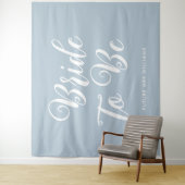 minimalistische bruid om te zijn Bruidsfeest Achte Wandkleed (In situ)