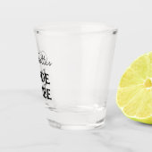 Minimalistische Bruid Tribe Bachelorette Party Shot Glas (Rechts)