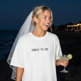 Minimalistische "Bruid Worden" Moderne Trouw Verlo T-shirt