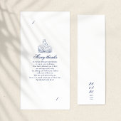 Minimalistische bruids boeket foto booth houder bedankkaart