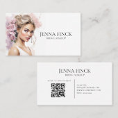 Minimalistische bruids make-up artiest MUA Visitekaartje (Voorkant / Achterkant)
