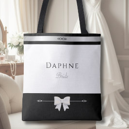 Minimalistische Bruidscadeau | Elegante typografie Tote Bag