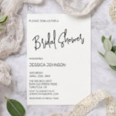 Minimalistische Bruidsdouche Eenvoudig Kaart