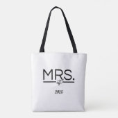 Minimalistische Bruidsfeer Tote Bag (Achterkant)