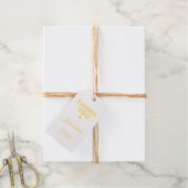 Minimalistische bruidsfeest folie cadeaubijlage cadeaulabels (Met Koord)