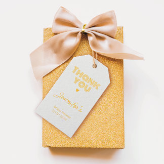 Minimalistische bruidsfeest folie cadeaubijsluiter cadeaulabels