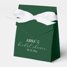 Minimalistische bruidsfeest met groen en wit