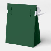 Minimalistische bruidsfeest met groen en wit bedankdoosjes (Achterkant)