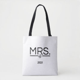 Minimalistische bruidsfeest totebag tote bag