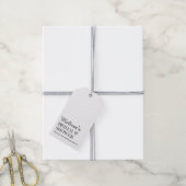 Minimalistische Bruidsfeestcadeautag Cadeaulabel (Met Touw)