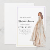 Minimalistische Bruidsjonker, Elegante Bruidsjonke Kaart (Voorkant / Achterkant)