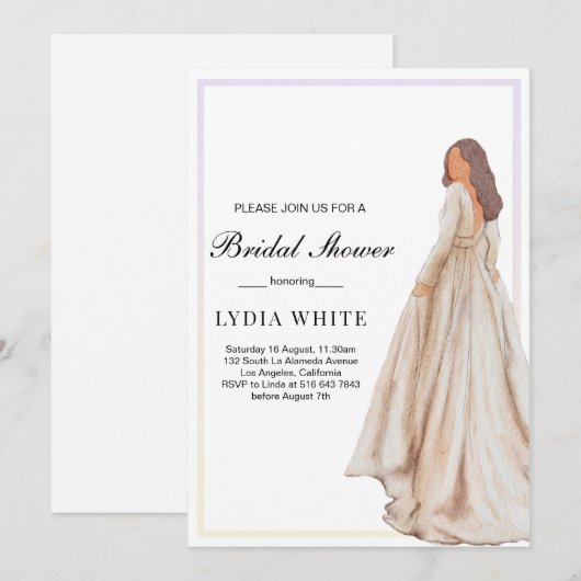 Minimalistische Bruidsjonker, Elegante Bruidsjonke Kaart (Voorkant / Achterkant)