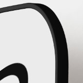 Minimalistische Bruidsjonker Pickleball Paddle (Links Detail)