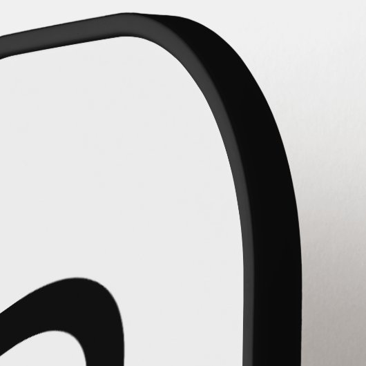 Minimalistische Bruidsjonker Pickleball Paddle (Links Detail)