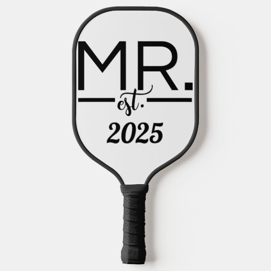 Minimalistische Bruidsjonker Pickleball Paddle (Achterkant)