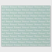 Minimalistische bruidsmeisje borstel script typogr cadeaupapier (Vlak)