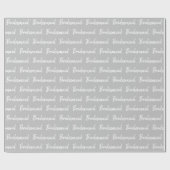 Minimalistische bruidsmeisje borstel script typogr cadeaupapier (Vlak)