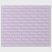 Minimalistische bruidsmeisje borstel script typogr cadeaupapier (Vlak)