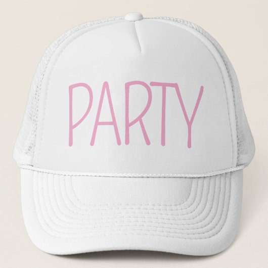 Minimalistische bruidsmeisjes feesthoed trucker pet (Voorkant)