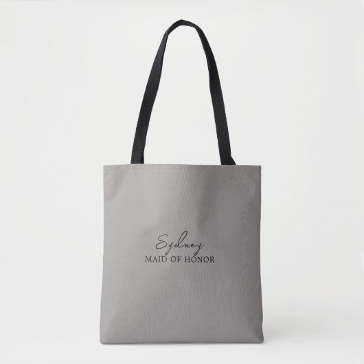 Minimalistische bruidsmeisjes tote bag (Voorkant)