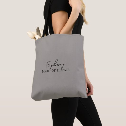 Minimalistische bruidsmeisjes tote bag (Dichtbij)