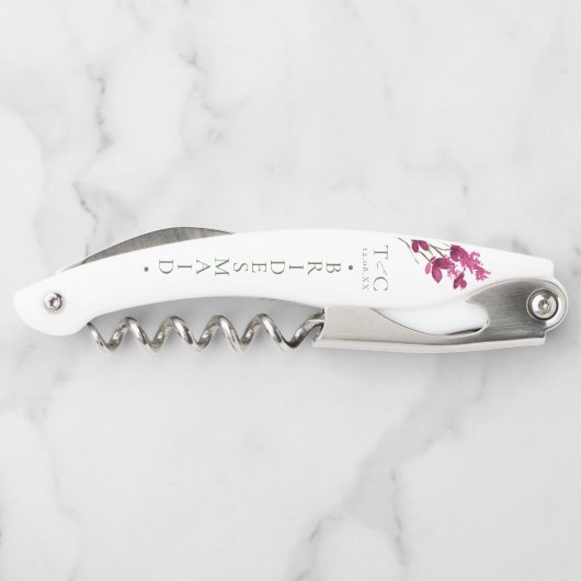 Minimalistische bruidsschat Fuchsia ID954 Kurkentrekker (Achterkant)