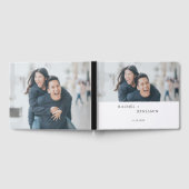 Minimalistische bruiloft aangepaste foto eenvoudig gastenboek (Volledig)