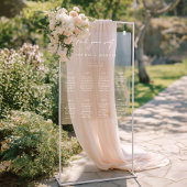 Minimalistische bruiloft acryl zitplaatsen kaart t acryl bord