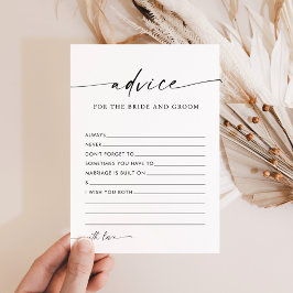 Minimalistische bruiloft advies Kaarten Vrijgezell